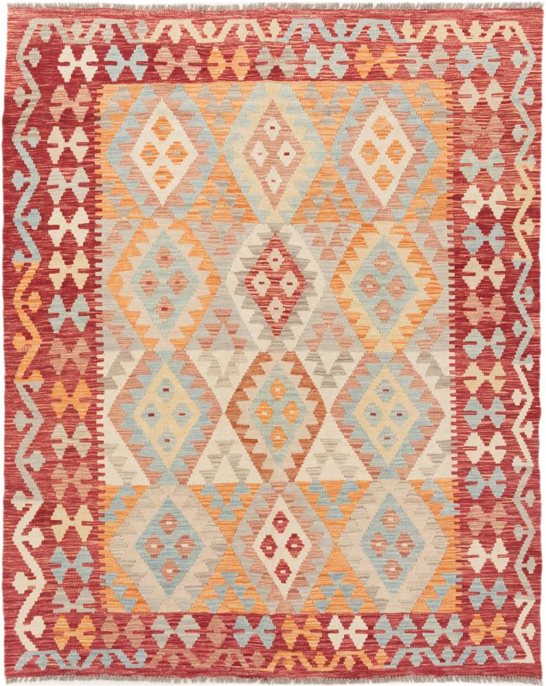 Alfombra afgana Kilim Afghan 192x156 192x156, Alfombra persa Tejido a mano