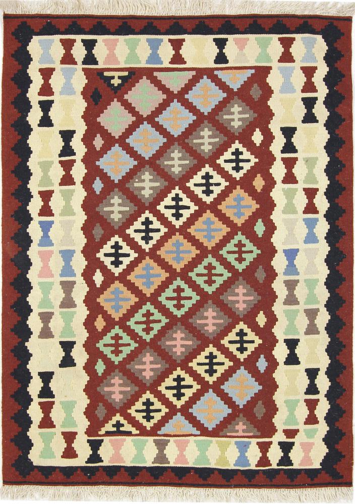Persian Rug Kilim Fars 4'11"x3'7" 4'11"x3'7", Persian Rug Woven by hand