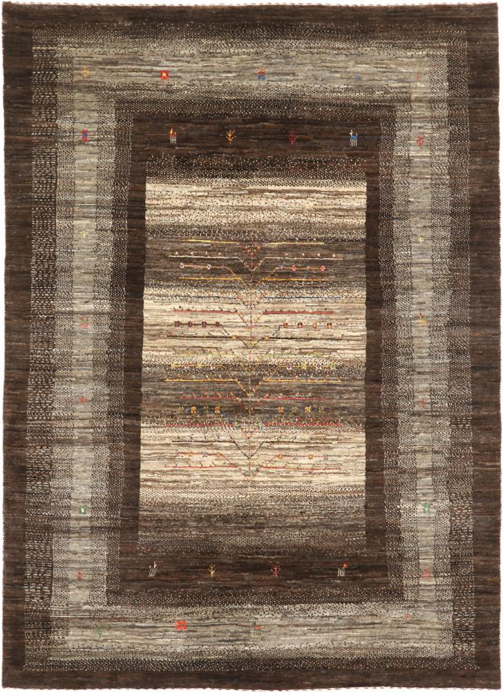 Persian Rug Persian Gabbeh Loribaft Nature 6'9"x4'11" 6'9"x4'11", Persian Rug Knotted by hand