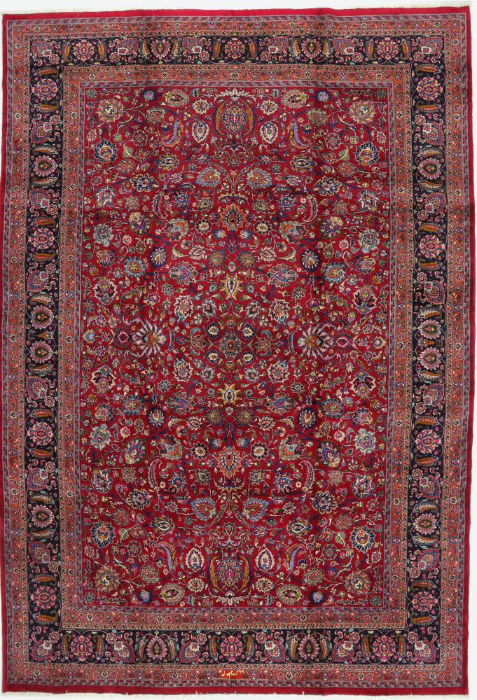 Persian Rug Mashhad Antique 16'4"x11'4" 16'4"x11'4", Persian Rug Knotted by hand