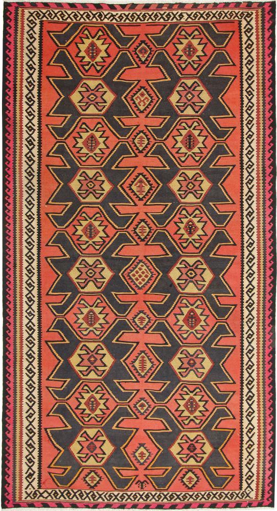 Tapis persan Kilim Fars Azerbaijan Antique 330x177 330x177, Tapis persan Tissé à la main