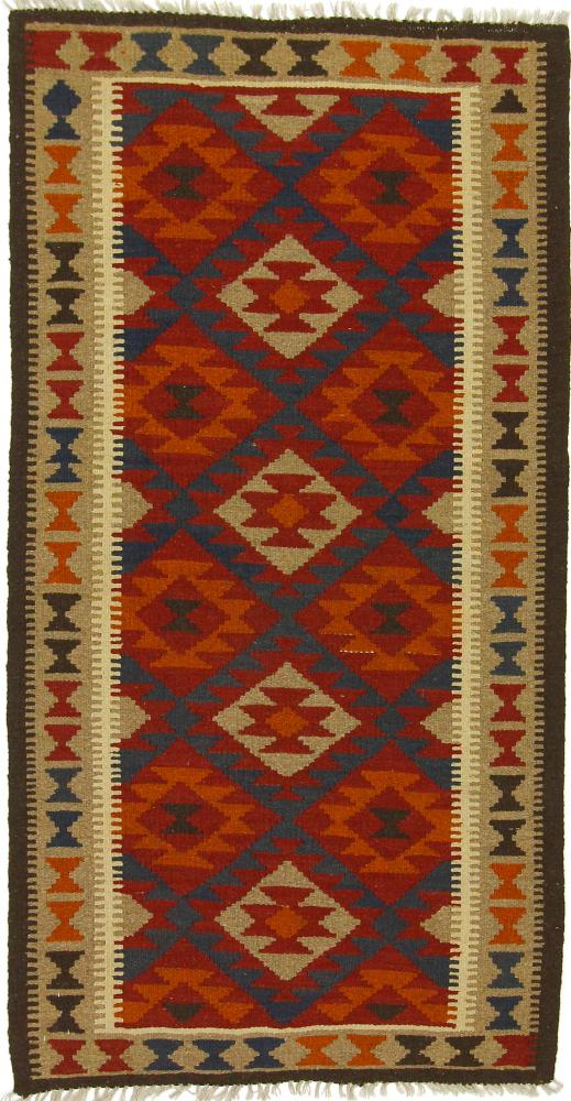 Afghanischer Teppich Kelim Maimane 203x106 203x106, Perserteppich Handgewebt