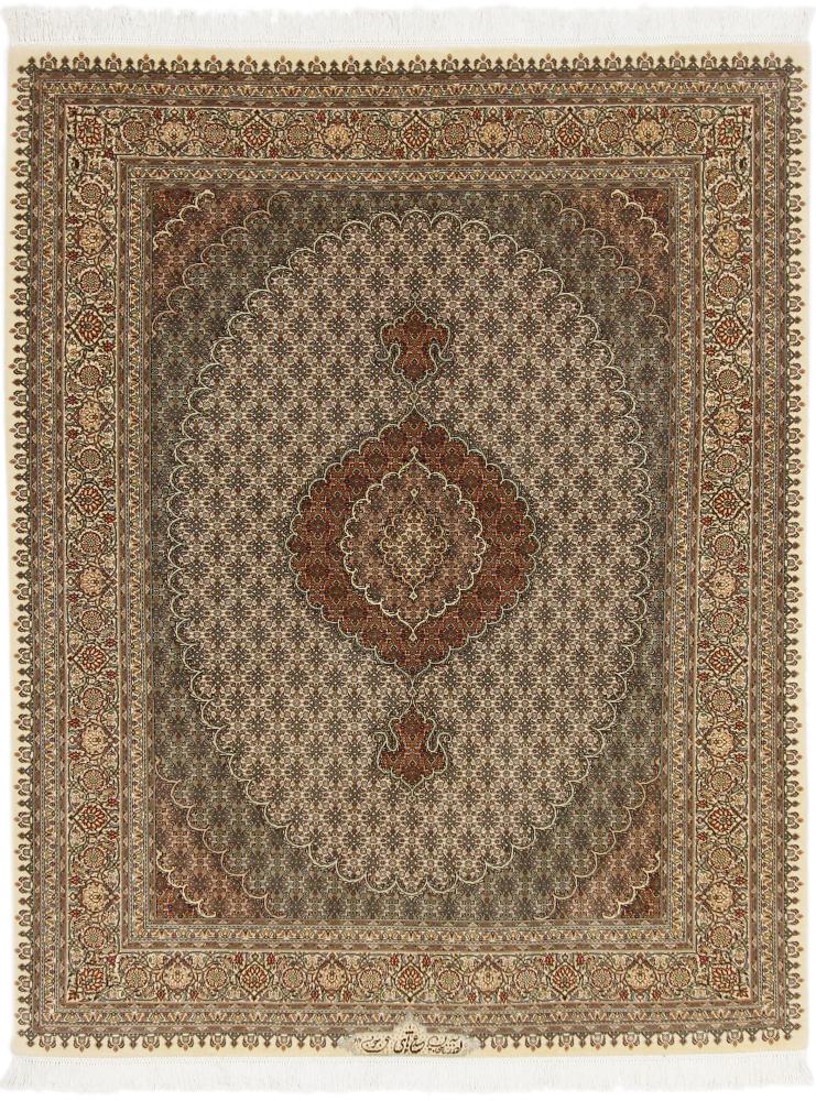 Persian Rug Tabriz Mahi 196x153 196x153, Persian Rug Knotted by hand