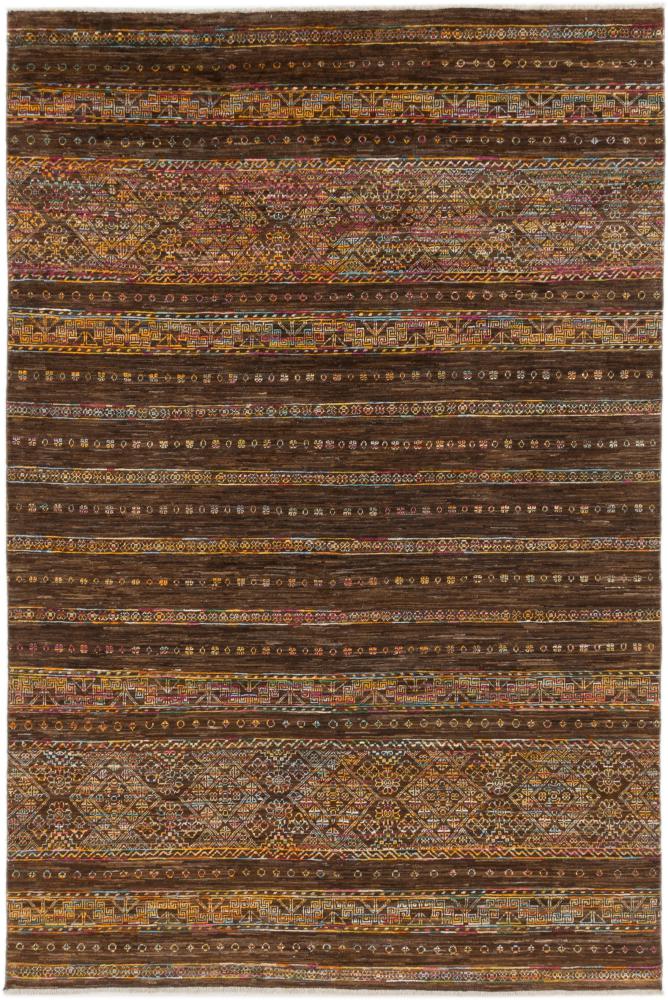 Afghanischer Teppich Ziegler Gabbeh 9'5"x6'4" 9'5"x6'4", Perserteppich Handgeknüpft
