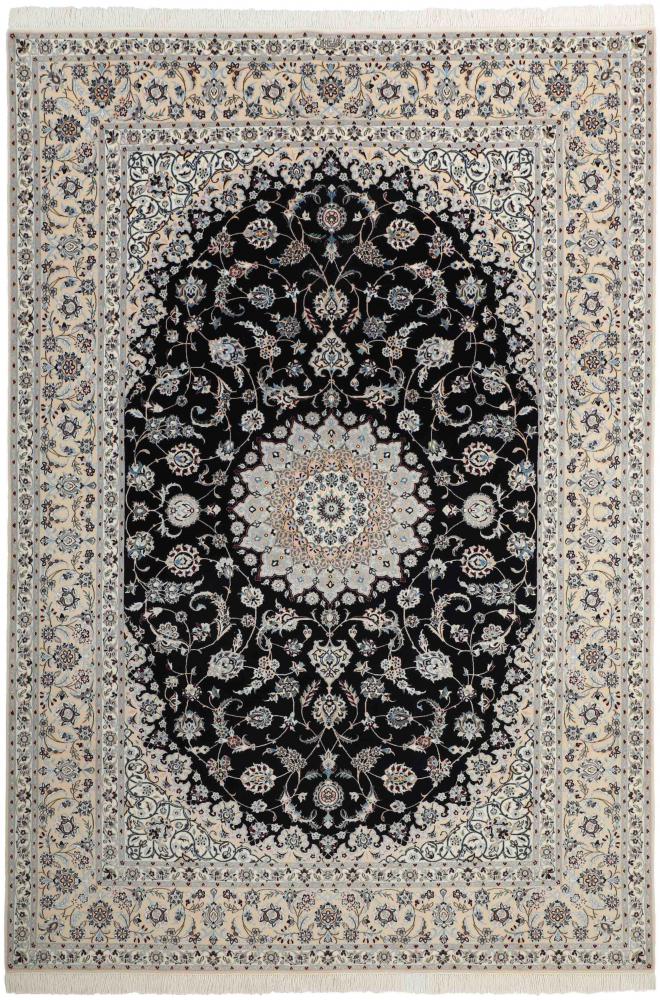  ペルシャ絨毯 ナイン 6La Habibian 10'3"x6'10" 10'3"x6'10",  ペルシャ絨毯 手織り