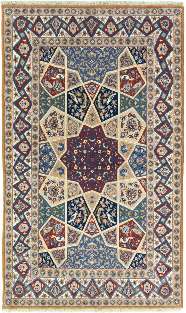  ペルシャ絨毯 イスファハン 絹の縦糸 175x103 175x103,  ペルシャ絨毯 手織り
