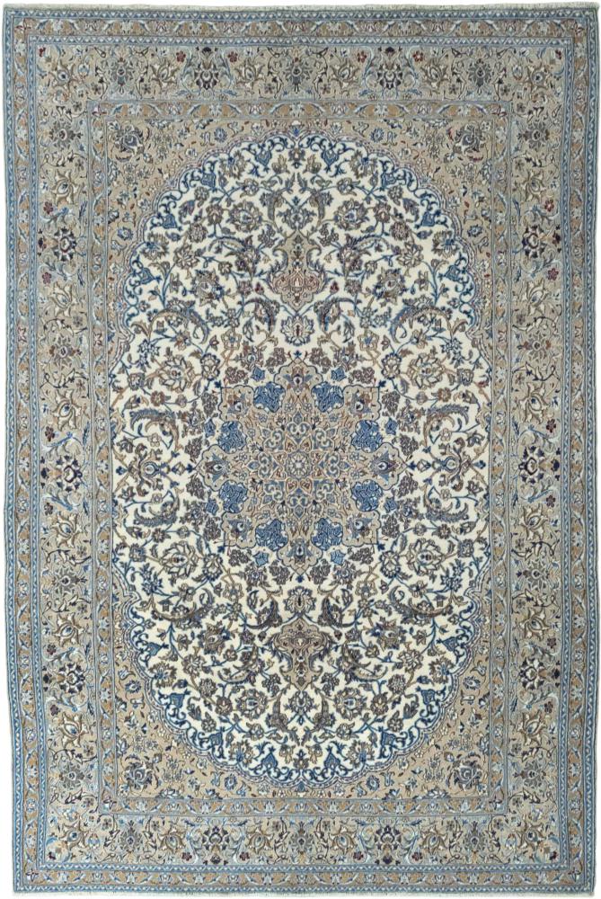 Tapis persan Naïn 9La 10'6"x6'11" 10'6"x6'11", Tapis persan Noué à la main