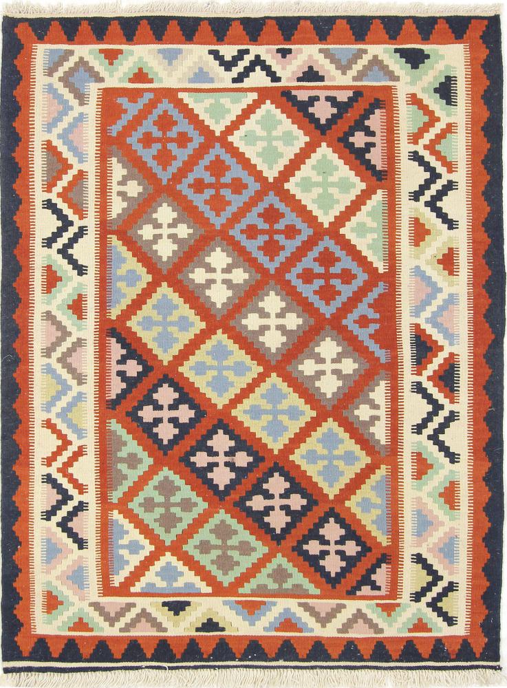 Persian Rug Kilim Fars 4'8"x3'6" 4'8"x3'6", Persian Rug Woven by hand