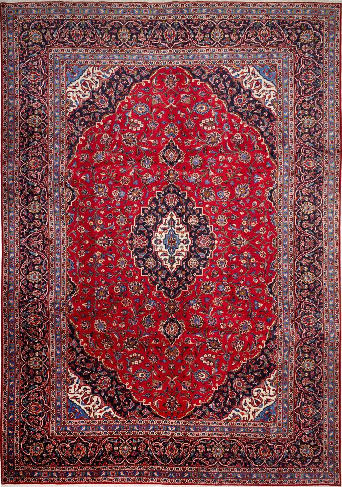 Tapis persan Kashan 401x292 401x292, Tapis persan Noué à la main