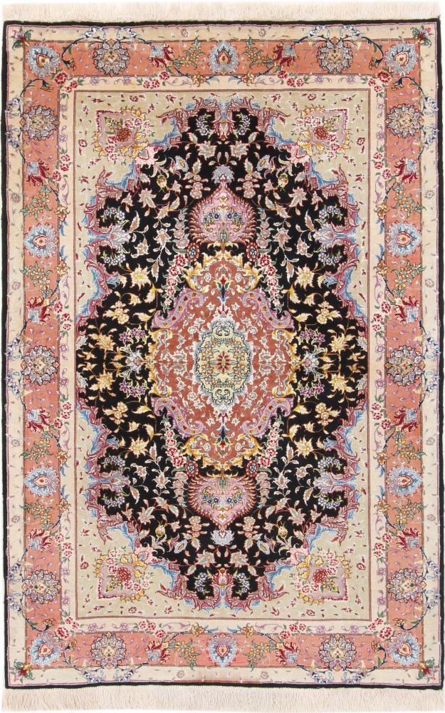 3X5 Tabriz Silk rug Nain, Kashmir Silk Rug