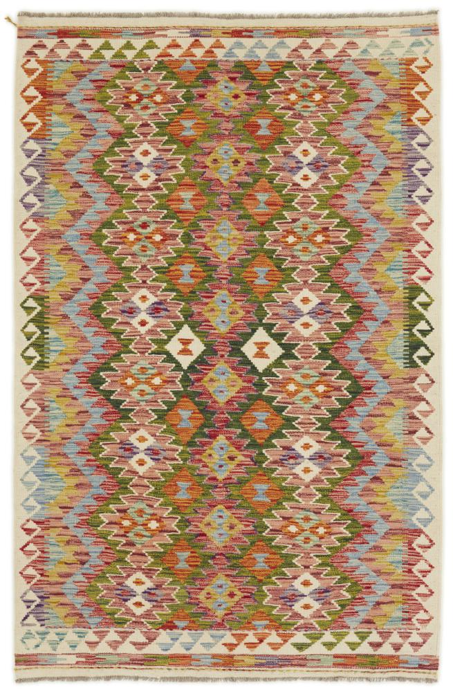 Alfombra afgana Kilim Afghan 192x124 192x124, Alfombra persa Tejido a mano