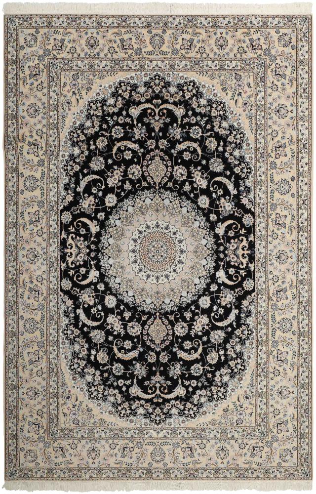 Persian Rug Nain 6La Habibian 10'1"x6'10" 10'1"x6'10", Persian Rug Knotted by hand
