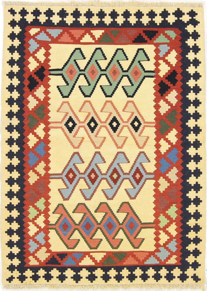 Tapis persan Kilim Fars 146x106 146x106, Tapis persan Tissé à la main