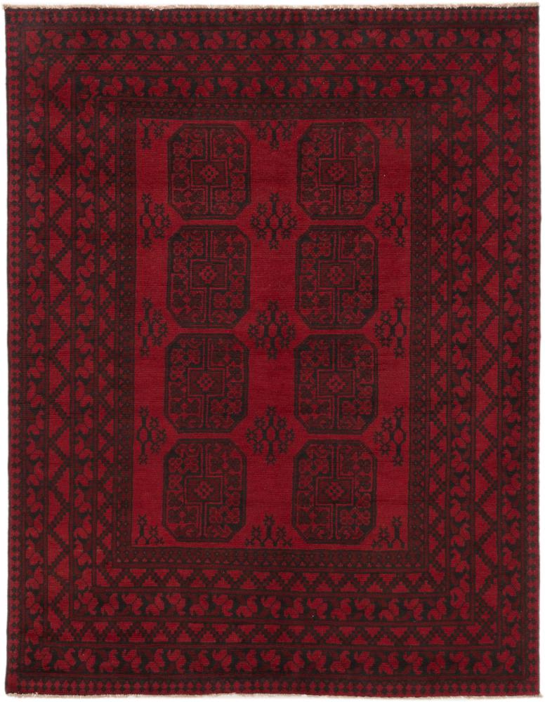 Afghanischer Teppich Afghan Akhche 198x153 198x153, Perserteppich Handgeknüpft