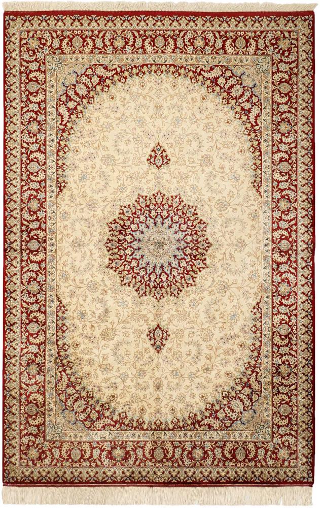  ペルシャ絨毯 クム シルク 200x131 200x131,  ペルシャ絨毯 手織り