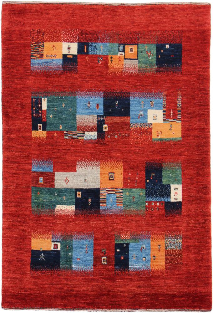  ペルシャ絨毯 ペルシャ ギャッベ ペルシャ ロリbaft Nowbaft 4'5"x3'0" 4'5"x3'0",  ペルシャ絨毯 手織り