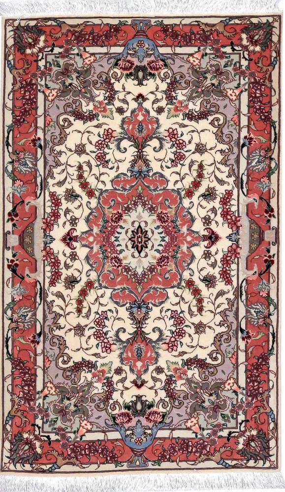 Perzsa szőnyeg Tabriz 50Raj 4'1"x2'5" 4'1"x2'5", Perzsa szőnyeg Kézzel csomózva