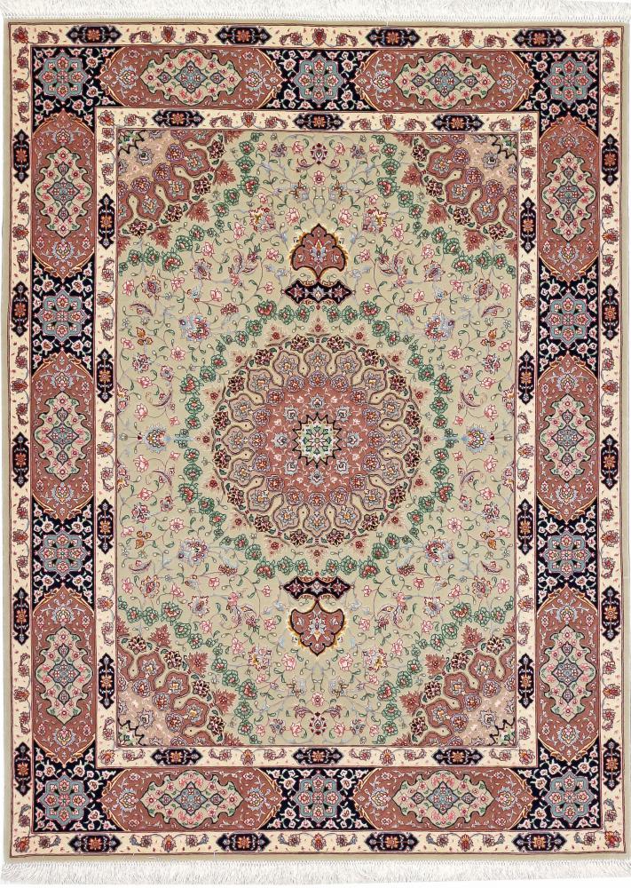 Persian Rug Tabriz 6'6"x4'11" 6'6"x4'11", Persian Rug Knotted by hand