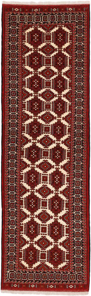 Περσικό χαλί Turkaman 9'9"x2'9" 9'9"x2'9", Περσικό χαλί Οι κόμποι έγιναν με το χέρι