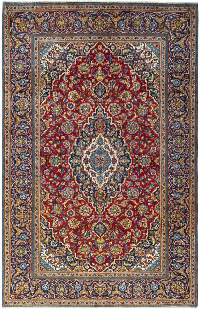 Tapis persan Kashan 297x197 297x197, Tapis persan Noué à la main