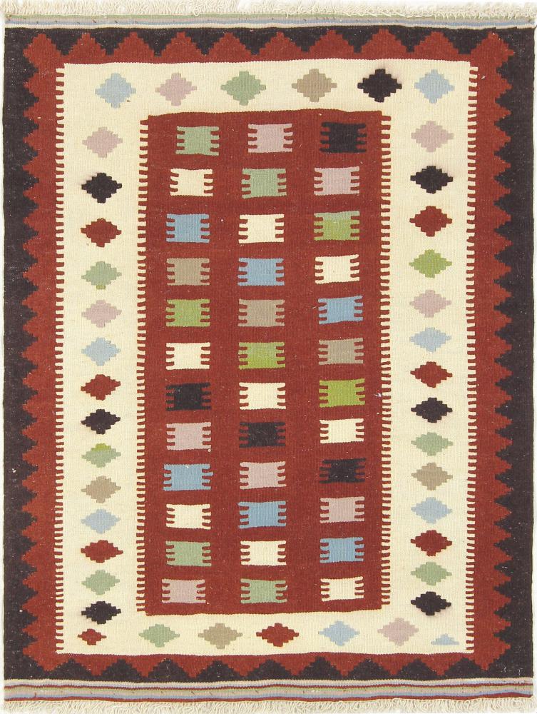 Persian Rug Kilim Fars 4'6"x3'5" 4'6"x3'5", Persian Rug Woven by hand