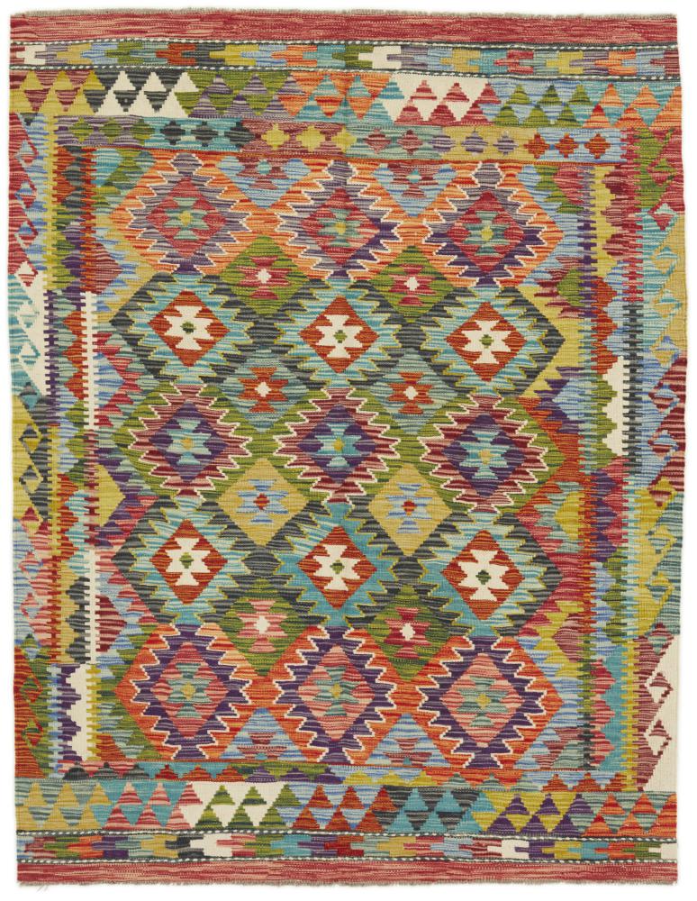 Afghan rug Kilim Afghan 6'4"x4'11" 6'4"x4'11", Persian Rug Woven by hand