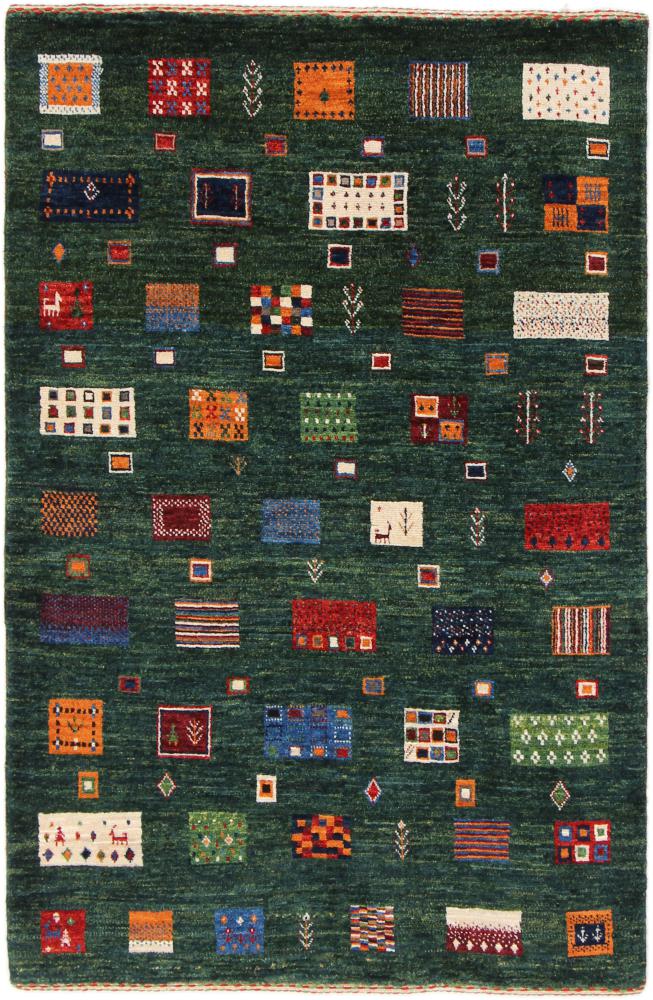Perzisch tapijt Perzisch Gabbeh Loribaft Nowbaft 126x83 126x83, Perzisch tapijt Handgeknoopte