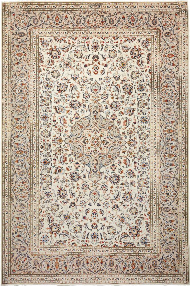 Persian Rug Keshan 9'8"x6'7" 9'8"x6'7", Persian Rug Knotted by hand