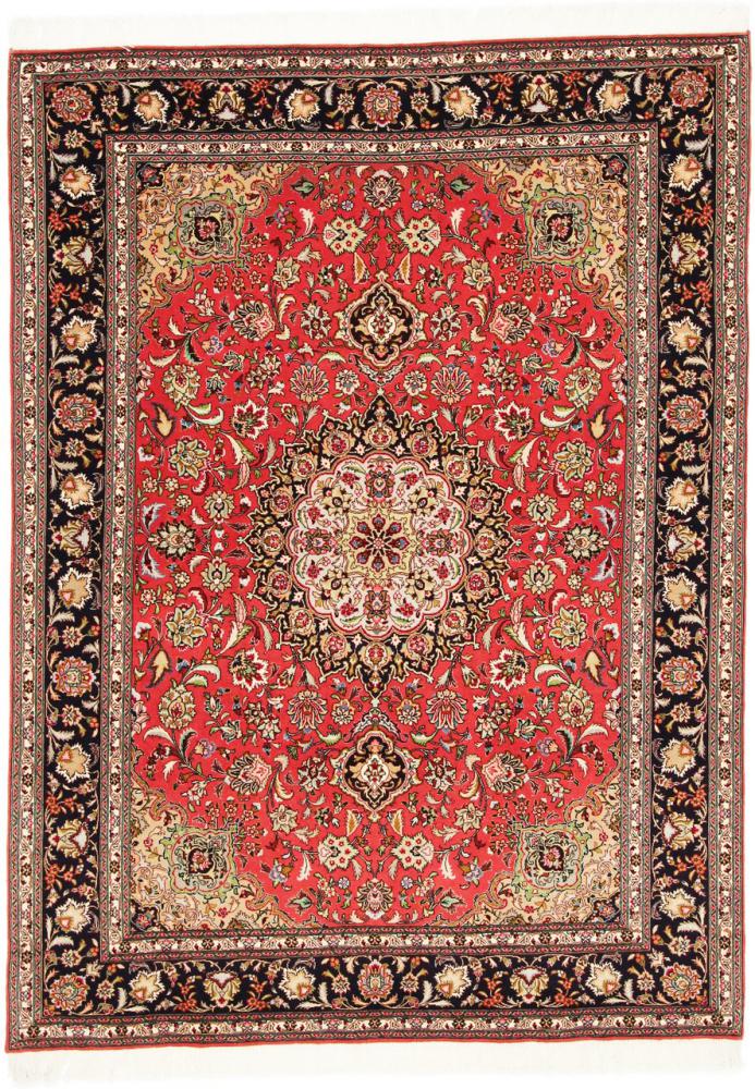 Persian Rug Tabriz 50Raj 6'11"x5'1" 6'11"x5'1", Persian Rug Knotted by hand