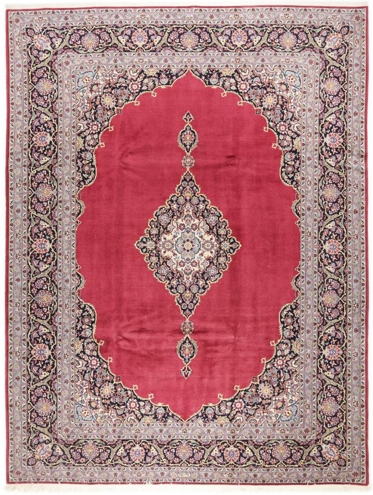 Persian Rug Keshan Old 11'6"x8'8" 11'6"x8'8", Persian Rug Knotted by hand