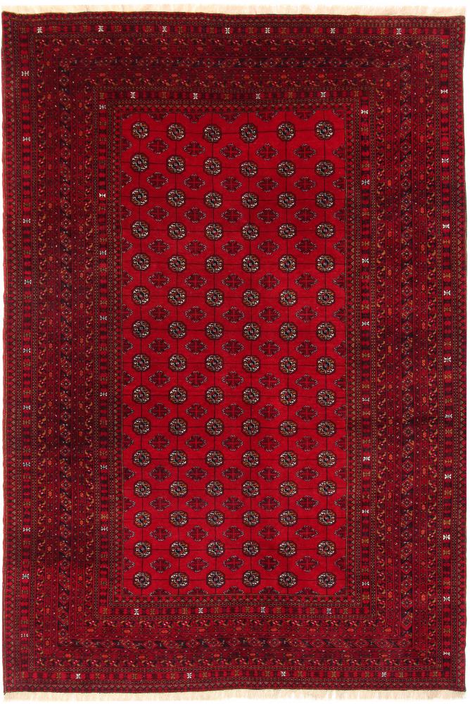 Persian Rug Turkaman 9'10"x6'7" 9'10"x6'7", Persian Rug Knotted by hand