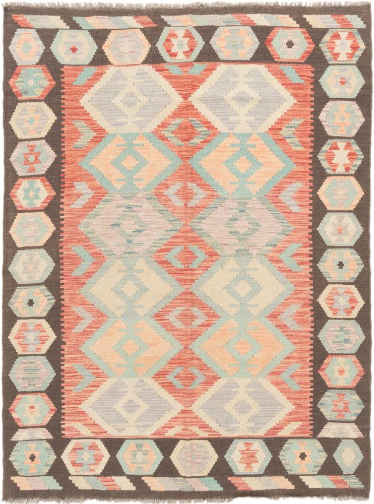 Afghansk teppe Kelim Afghan 177x132 177x132, Persisk teppe Handwoven 