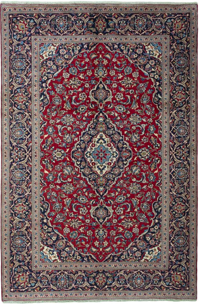 Tapis persan Kashan 293x193 293x193, Tapis persan Noué à la main