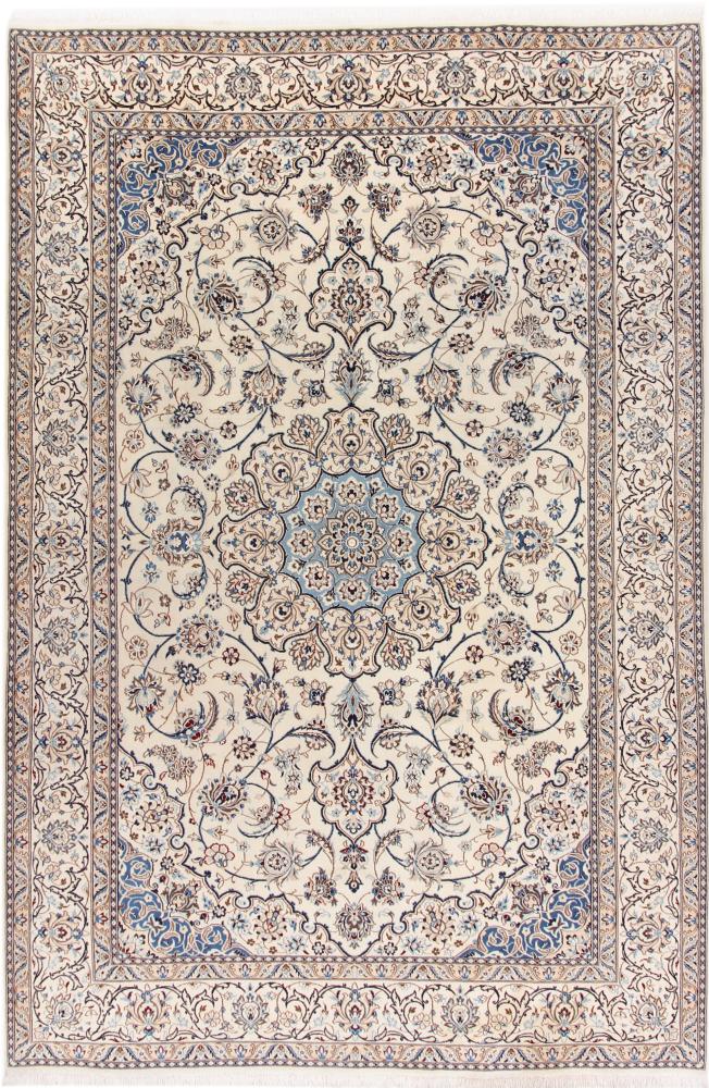 Persian Rug Nain 9La 10'4"x6'10" 10'4"x6'10", Persian Rug Knotted by hand