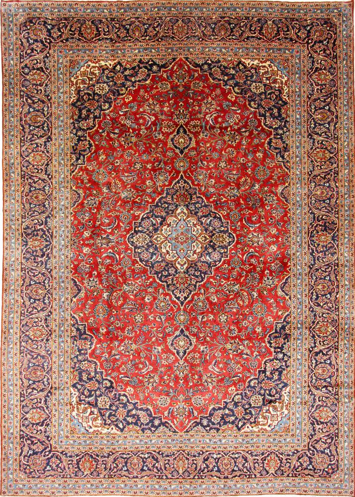Περσικό χαλί Keshan 428x300 428x300, Περσικό χαλί Οι κόμποι έγιναν με το χέρι