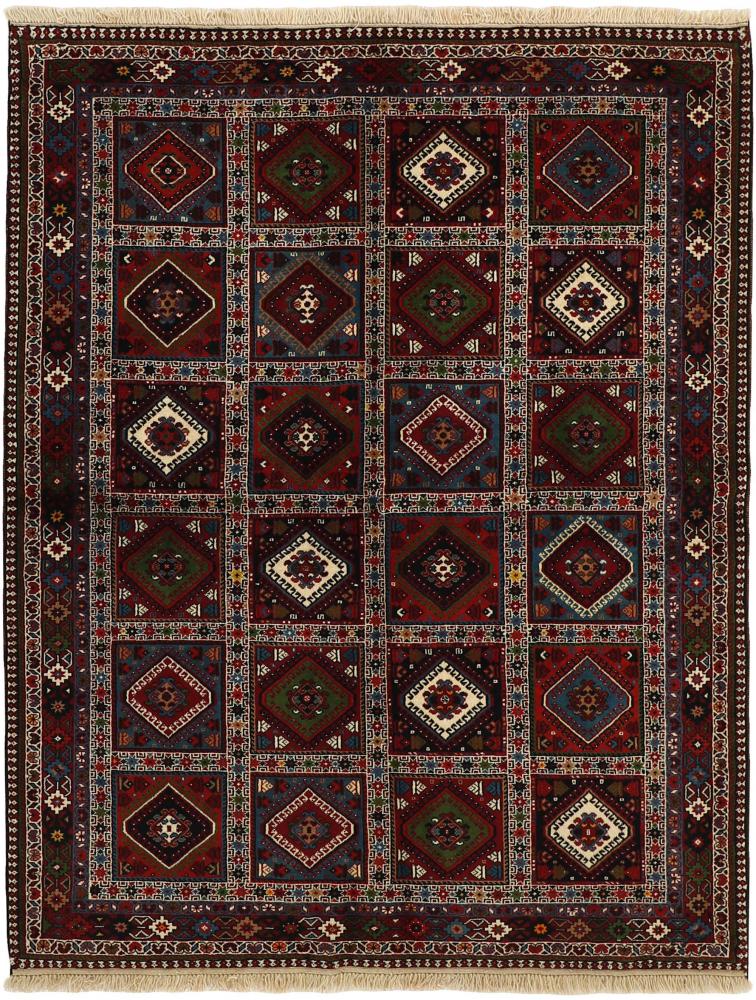 Persian Rug Yalameh 6'5"x5'0" 6'5"x5'0", Persian Rug Knotted by hand
