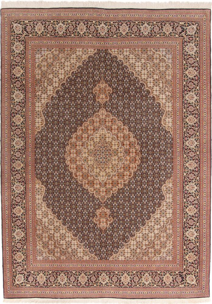  ペルシャ絨毯 タブリーズ 50Raj 7'3"x5'2" 7'3"x5'2",  ペルシャ絨毯 手織り