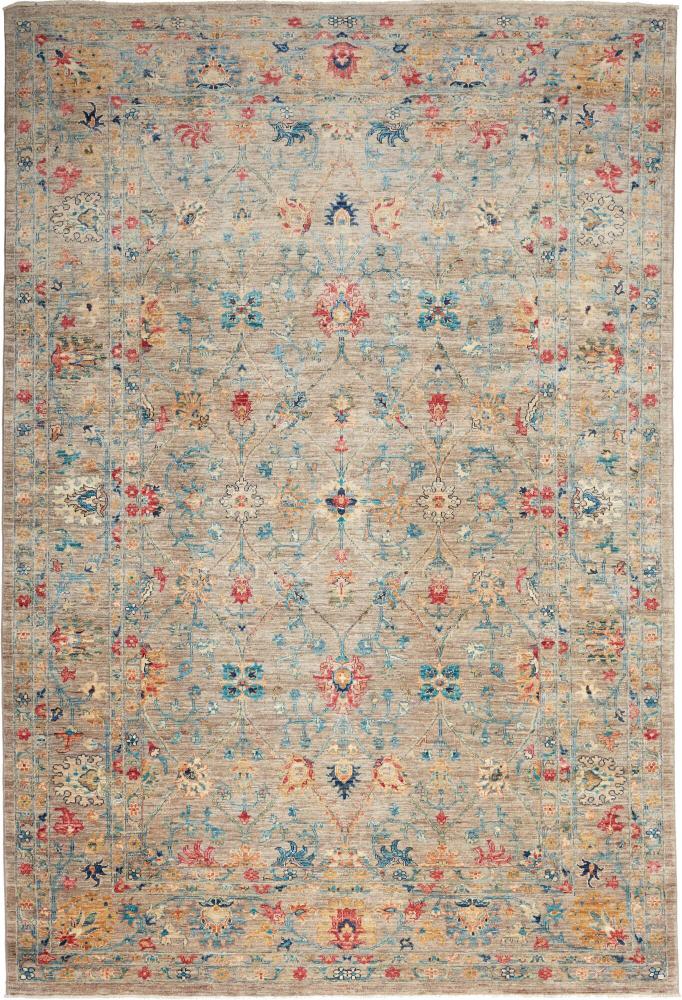 Pakistani rug Ziegler Design 9'7"x6'8" 9'7"x6'8", Persian Rug Knotted by hand