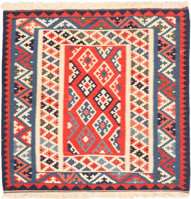 Persialainen matto Kelim Fars 102x99 102x99, Persialainen matto kudottu