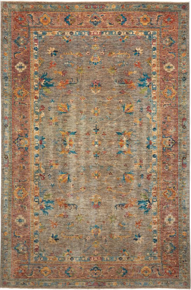 Pakistani rug Ziegler Design 10'2"x6'6" 10'2"x6'6", Persian Rug Knotted by hand