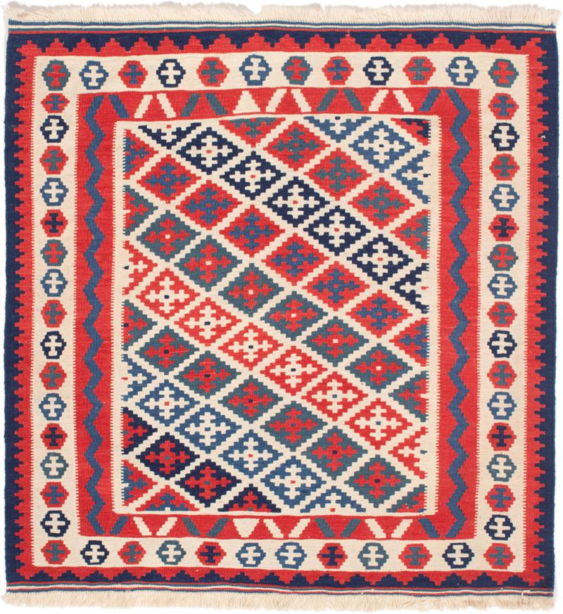 Persialainen matto Kelim Fars 105x101 105x101, Persialainen matto kudottu