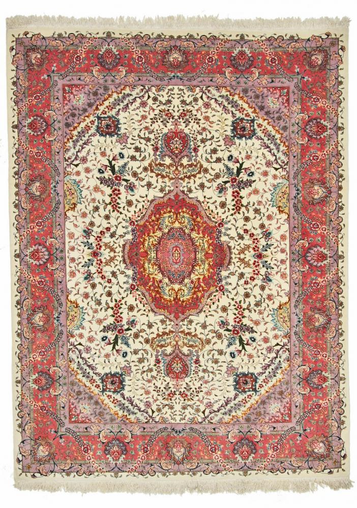 Persian Rug Tabriz 60Raj Silk Warp 208x150 208x150, Persian Rug Knotted by hand