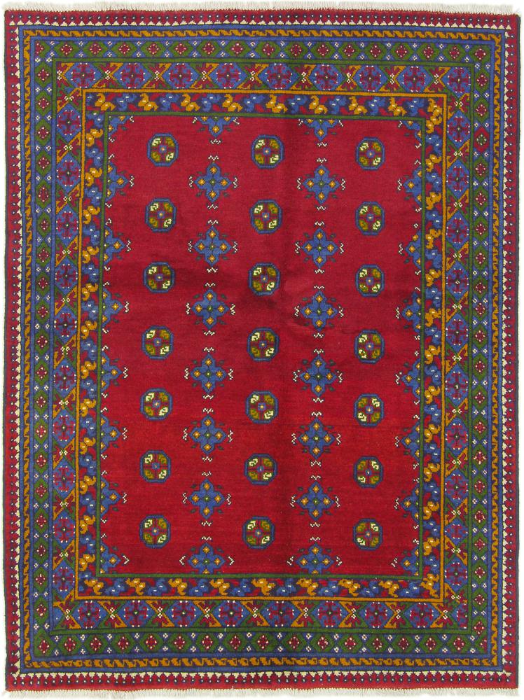 Afganistan-matto Afghan Akhche 197x149 197x149, Persialainen matto Solmittu käsin