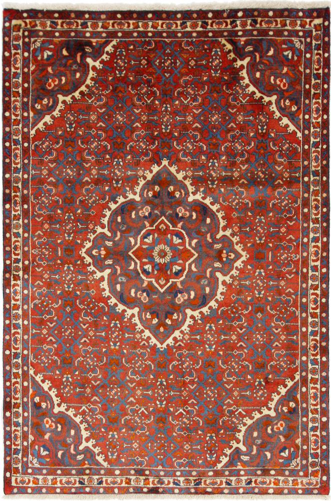 Persian Rug Zanjan 5'1"x3'5" 5'1"x3'5", Persian Rug Knotted by hand