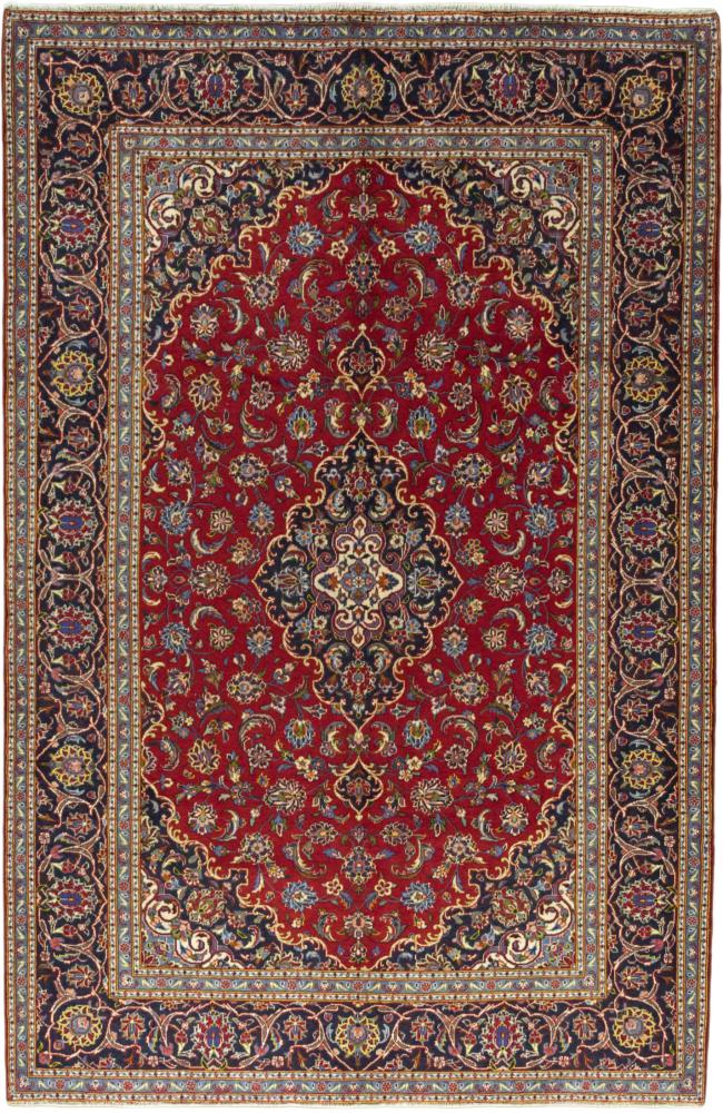 Tapis persan Kashan 10'1"x6'5" 10'1"x6'5", Tapis persan Noué à la main