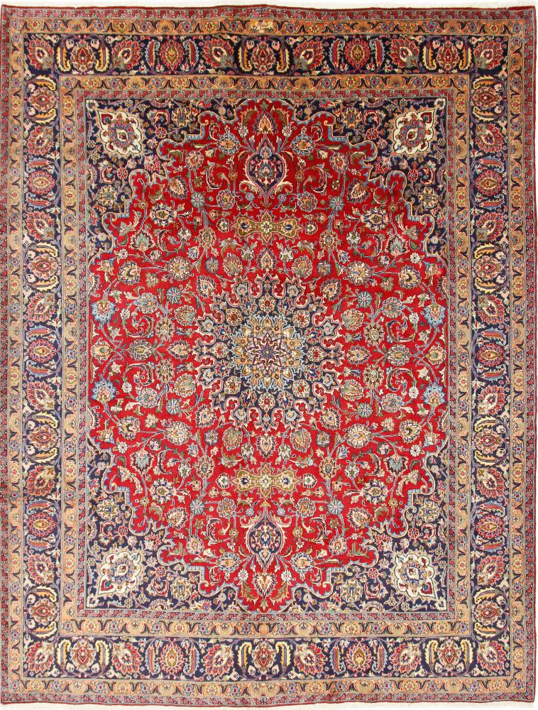Persian Rug Mashhad 12'9"x9'10" 12'9"x9'10", Persian Rug Knotted by hand