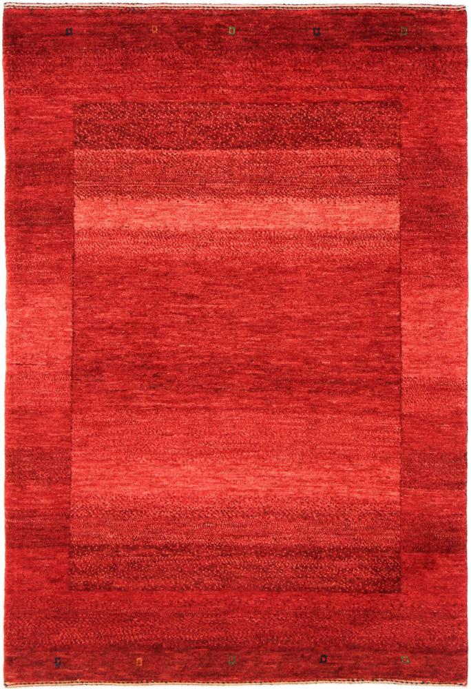 Tapis persan Persan Gabbeh Loribaft Nowbaft 4'7"x3'2" 4'7"x3'2", Tapis persan Noué à la main