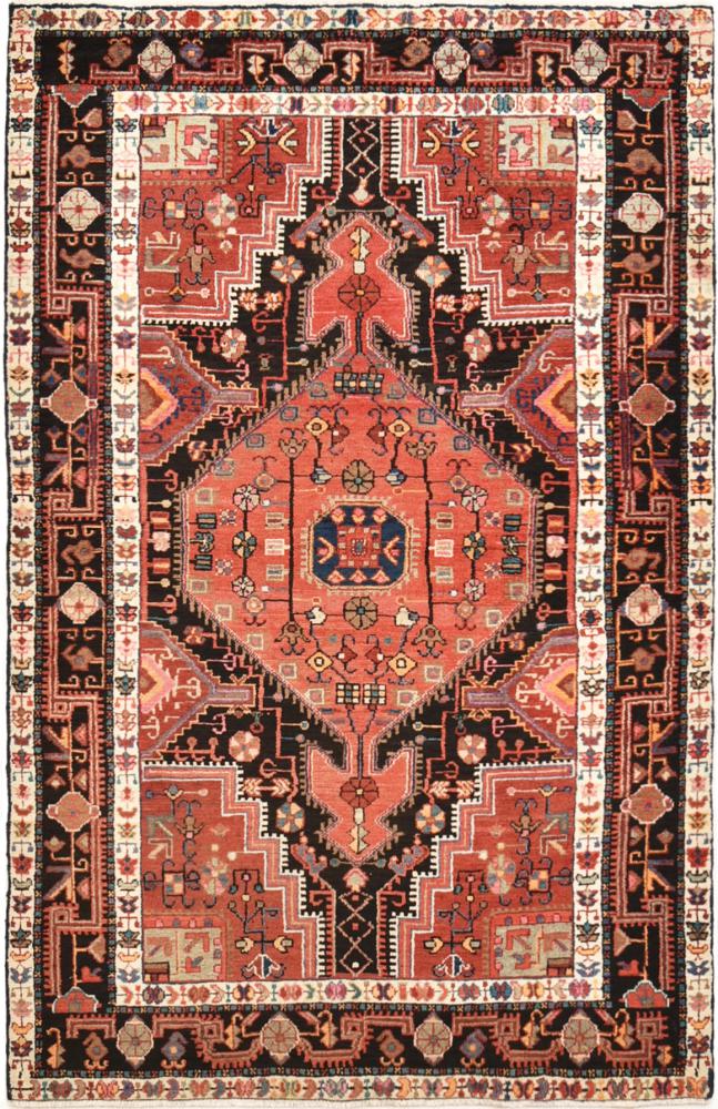 Persian Rug Tuyserkan 6'6"x4'2" 6'6"x4'2", Persian Rug Knotted by hand
