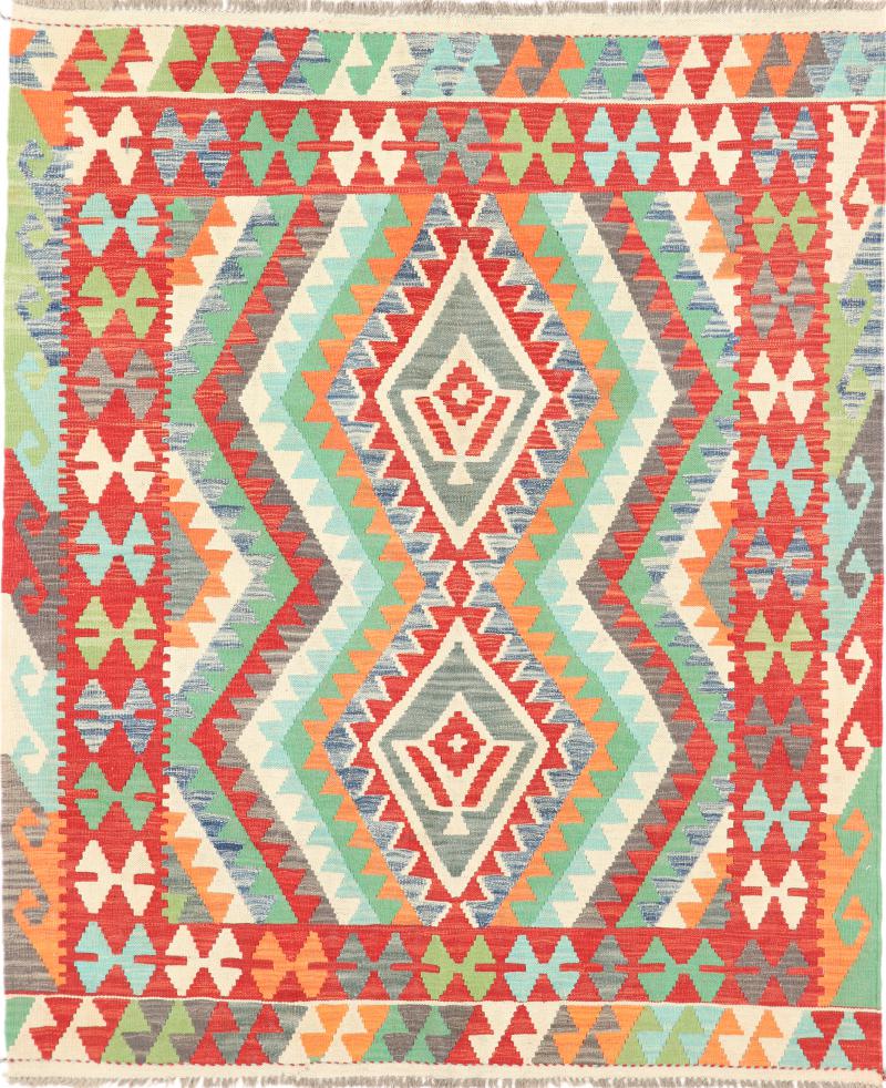 Tapete afegão Kilim Afegão Heritage 197x164 197x164, Tapete persa Tecido à mão