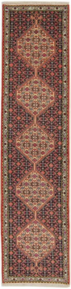 Tapis persan Senneh 245x58 245x58, Tapis persan Noué à la main